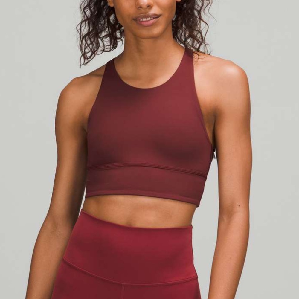 Lululemon high neck free to be longline bra
